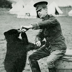 Black Bear Harry Colebourne and Winnie