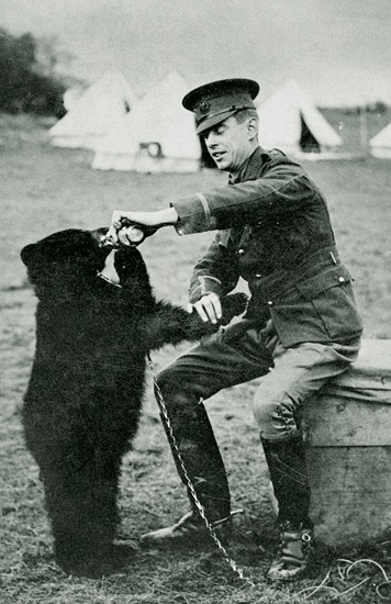 Black Bear Harry Colebourne and Winnie