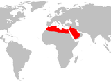 Distribution map Fennec Fox